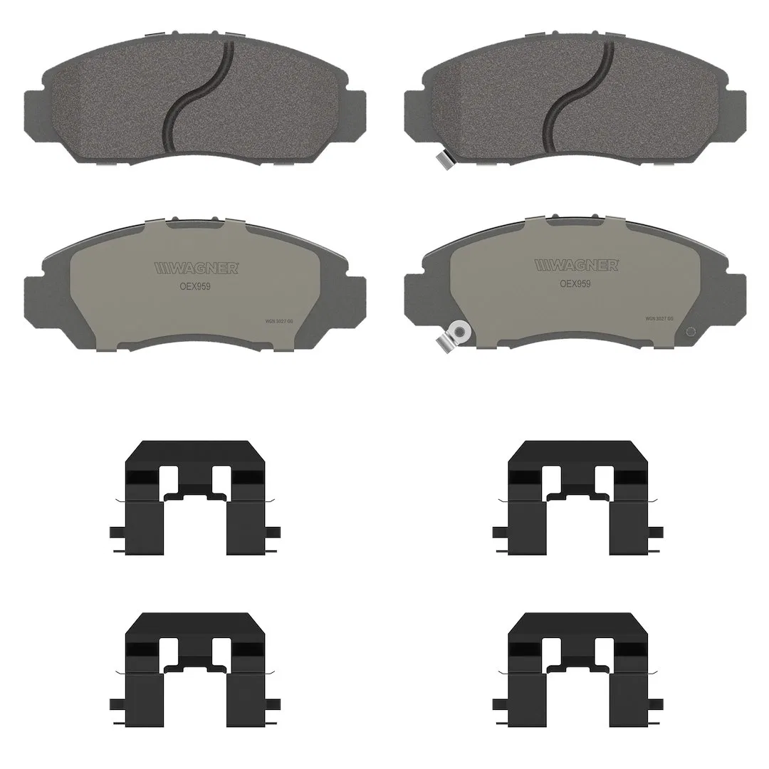 OEX959 – WAGNER BRAKE Brake Pad, FMSI Number D959-7857 Ceramic Set Of 4 With Mounting Hardware